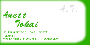 anett tokai business card